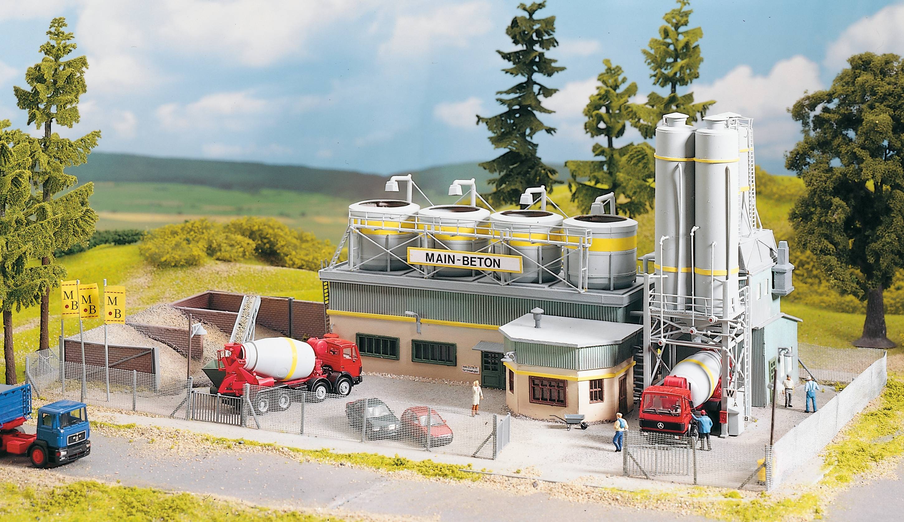 Piko H0 61133 H0 Zementwerk Main-Beton, Zaun