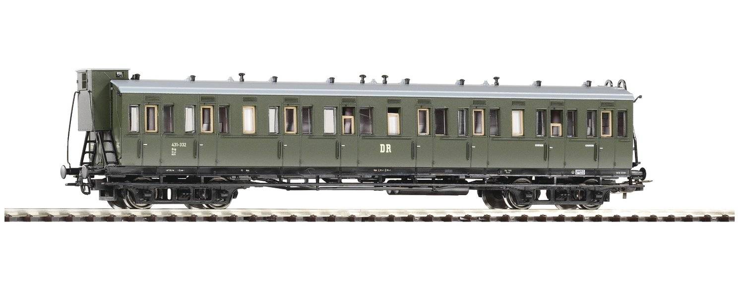 Piko H0 53212 H0 Abteilwagen 2. Klasse B4p der DR Epoche III mit Bremserhaus