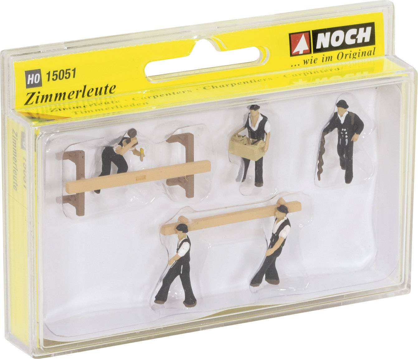 NOCH H0 Zimmerleute 15051 Bemalt, Stehend