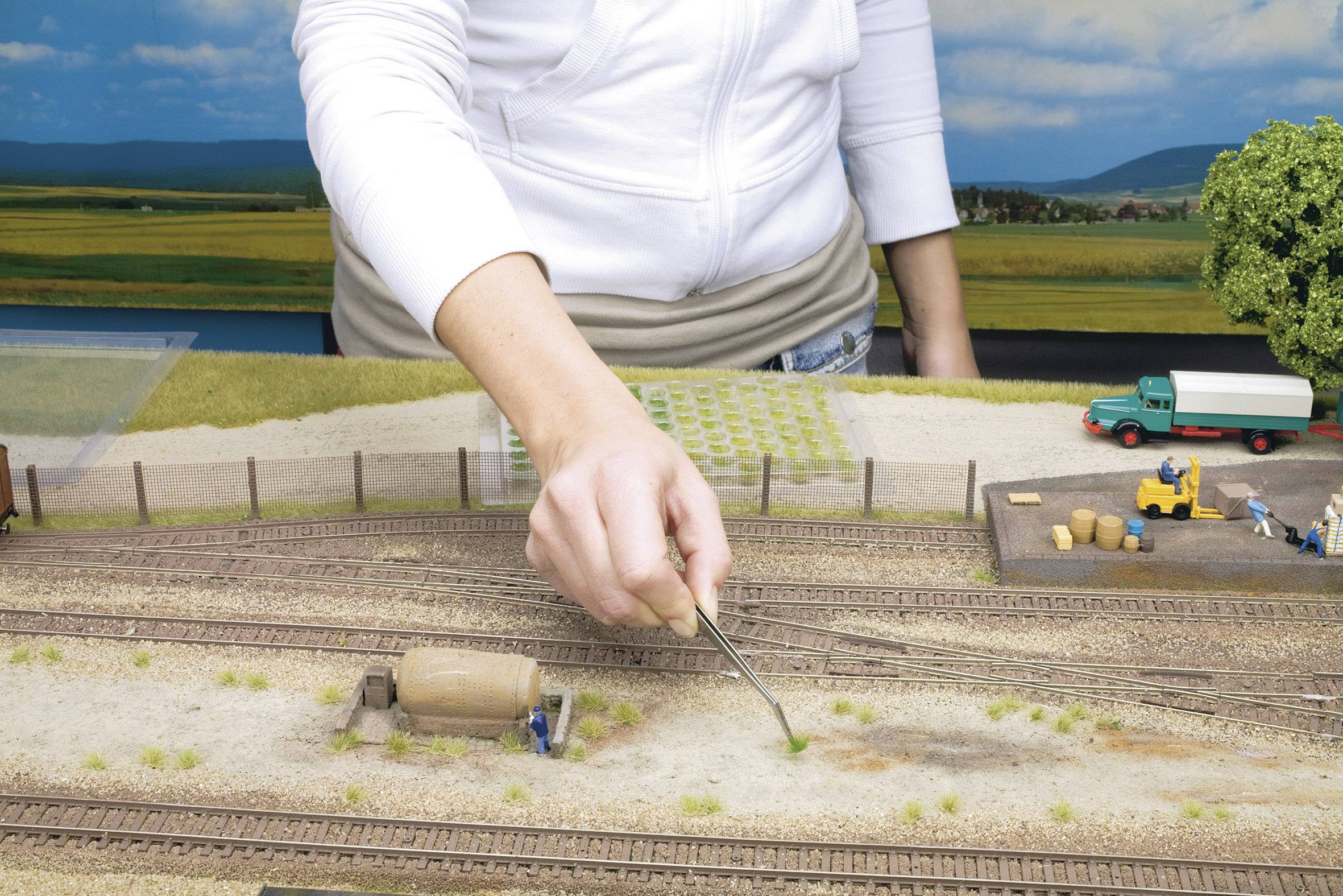 NOCH 07004 Grasbüschel 12mm Beige, Grün