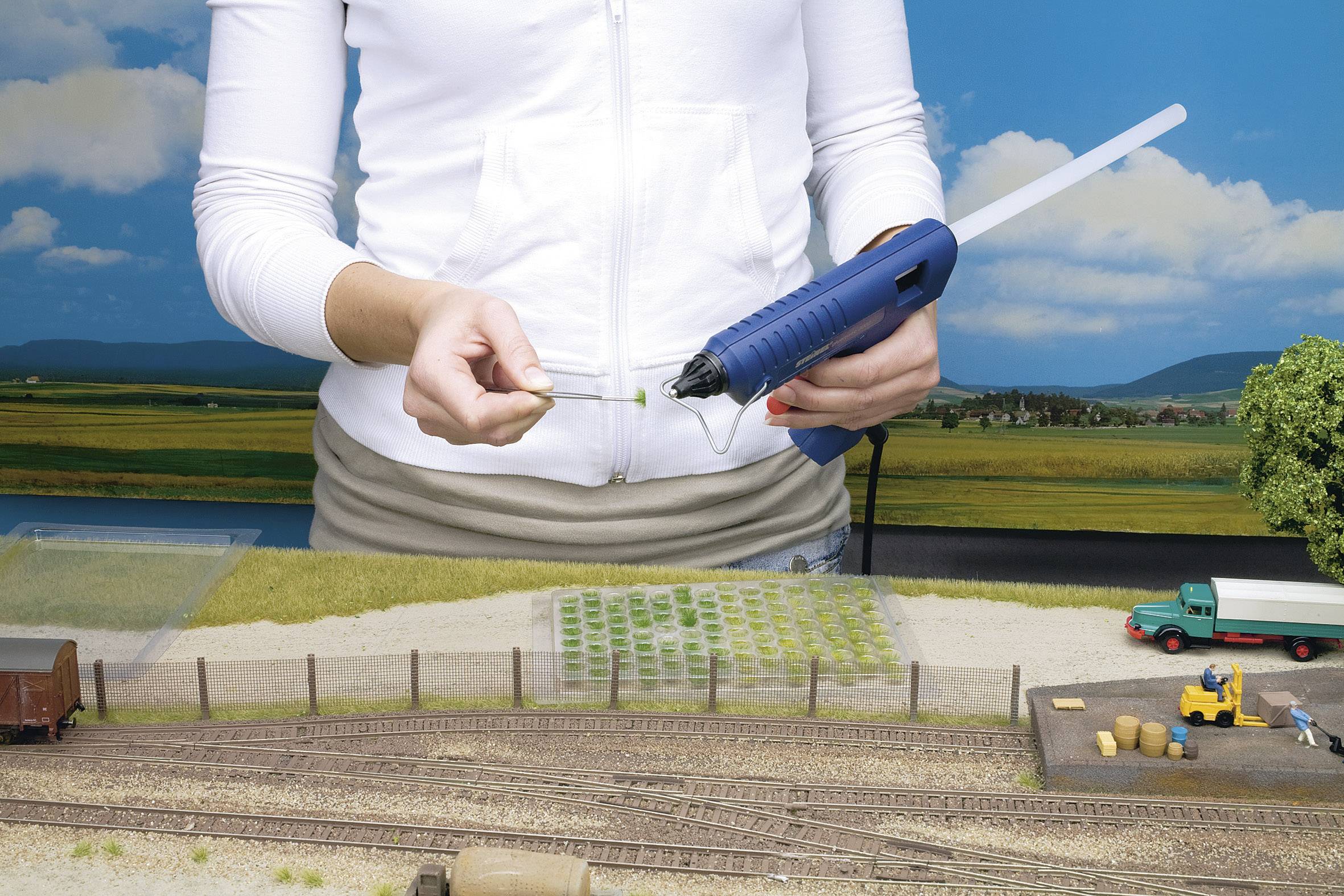 NOCH 07004 Grasbüschel 12mm Beige, Grün