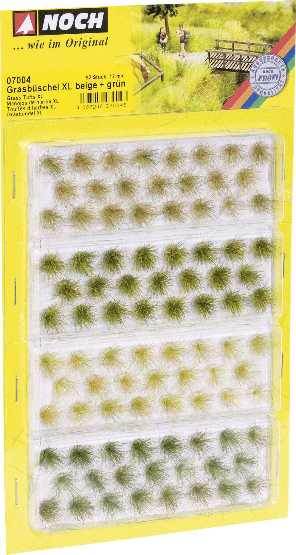 NOCH 07004 Grasbüschel 12mm Beige, Grün