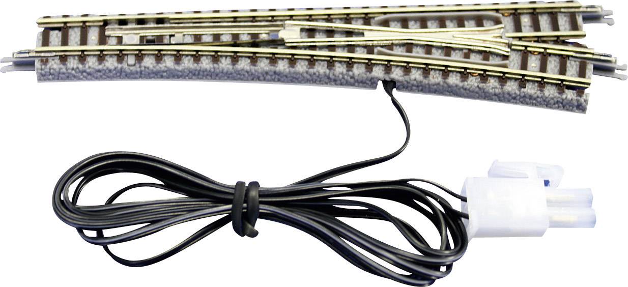 Rokuhan 7297040 Z Gleis (mit Bettung) Weiche, elektrisch, rechts 110 mm 13 ° 490 mm 1 Set