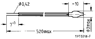 TDK B59100-M1100-A70 PTC-Thermistor 100Ω 1St.