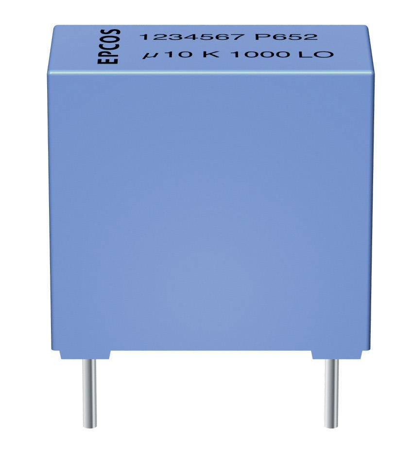 TDK B32529-C105-K MKT-Folienkondensator radial bedrahtet 1 µF 63 V/DC 10 % 5 mm (L x B x H) 7.2 x 4.5 x 9.5 mm