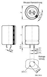 TDK B43504-A9107-M Elektrolyt-Kondensator SnapIn 10mm 100 µF 20% (Ø x H) 22mm x 35mm 1St.