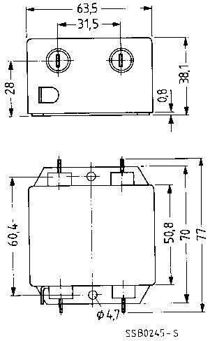 TDK B84111AB120 B84111AB120 Entstörfilter flammhemmend 250 V/AC 20A 0.47 mH (L x B x H) 63.5 x 77 x 38.1mm 1St.