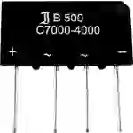 Diotec B40C3700A Brückengleichrichter SIL-4 80V 3.7A Einphasig Diotec B40C3700A Brückengleichrichter SIL-4 80V 3.7A Einphasig