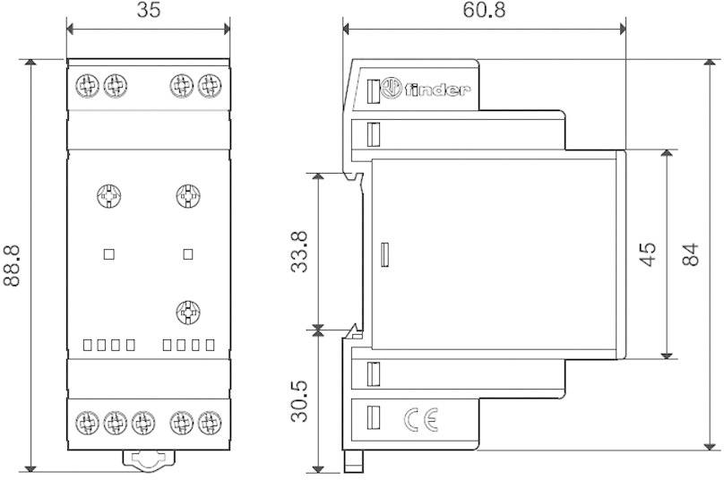 Finder Dämmerungsschalter 1 St. 11.42.8.230.0000 Betriebsspannung:230 V/AC Empfindlichkeit Licht: 1, 20 - 80, 1000 lx, lx 1 Wechsler, 1 Schließer