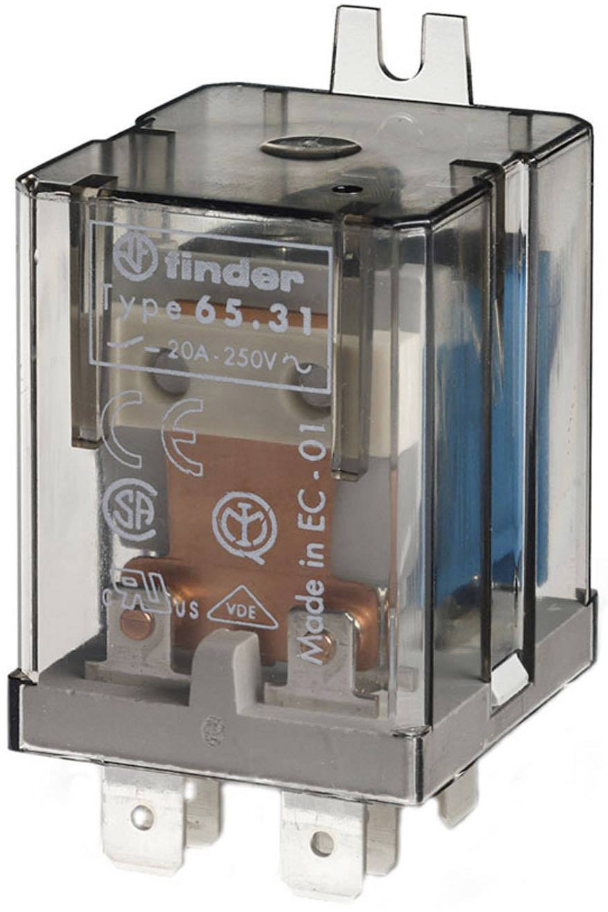 Finder 65.31.8.230.0000 Steckrelais 230 V/AC 20 A 1 Öffner, 1 Schließer 1 St.