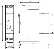 Finder 82.31.0.240 Zeitrelais Monofunktional  1 St. Zeitbereich: 10 h (max) 1 Wechsler