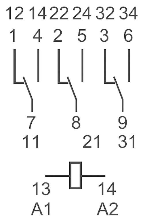 Finder 55.33.8.230.0010 Steckrelais 230 V/AC 10A 3 Wechsler 1St.