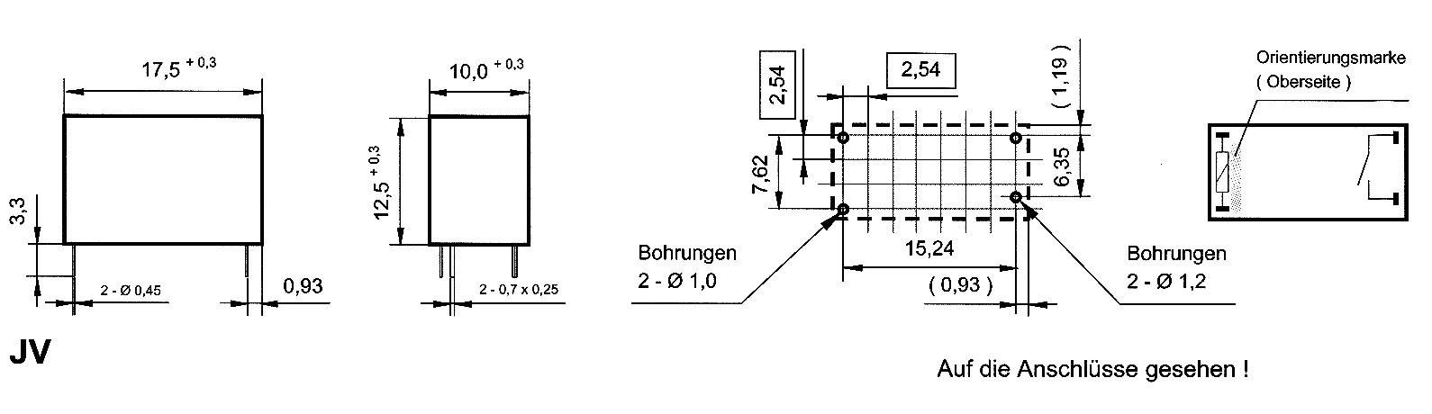 Takamisawa JV-24S-KT Printrelais 24 V/DC 5A 1 Schließer