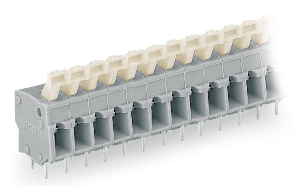 WAGO Federkraftklemmblock 2.50 mm² Polzahl 7 Lichtgrau 120 St.