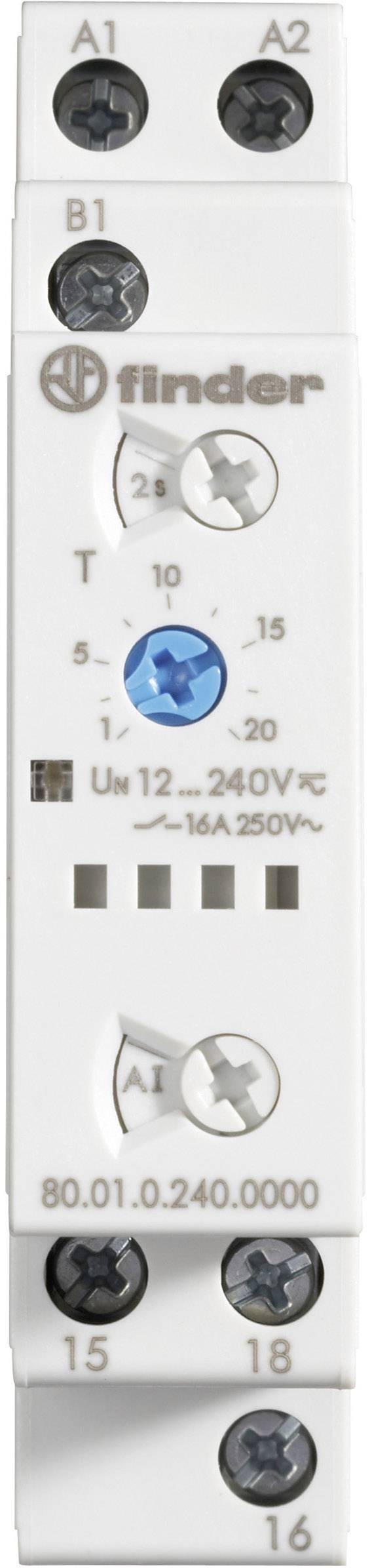 Finder 80.01.0.240.0000 80.01.0.240.0000 Zeitrelais Multifunktional 1 St. Zeitbereich: 24 h (max) 1 Wechsler