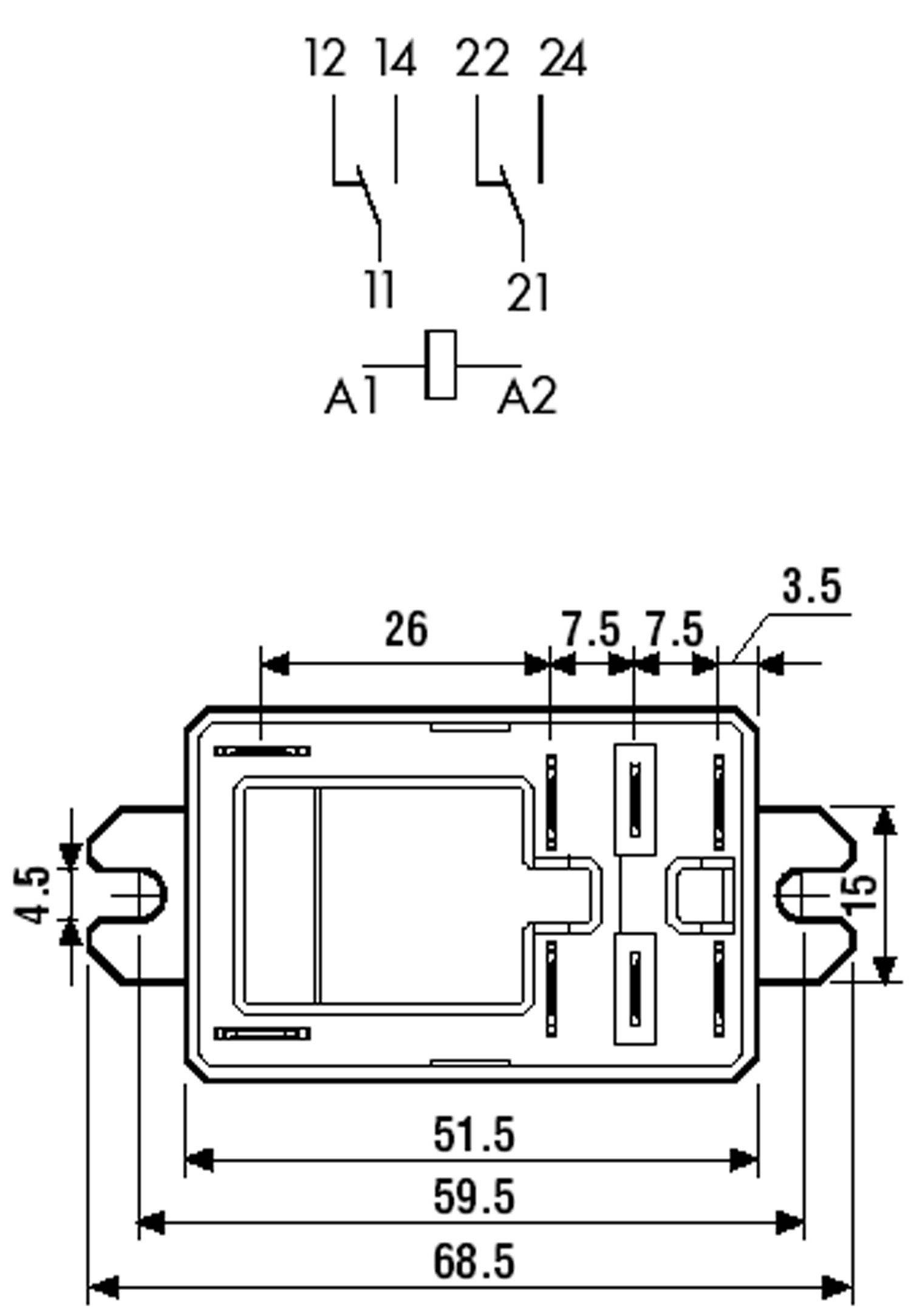 Finder 66.82.8.230.0300 Steckrelais 230 V/AC 30A 2 Schließer Tray