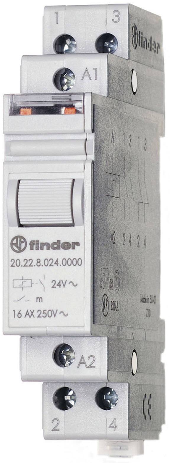 Finder Stromstoß-Schalter Hutschiene 20.22.9.012.4000 2 Schließer 12 V/DC 16 A 4000 VA 1 St.