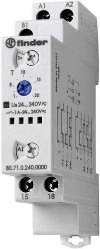 Finder 80.71.0.240.0000 80.71.0.240.0000 Zeitrelais Multifunktional 1 St. Zeitbereich: 0.1 s - 24 h