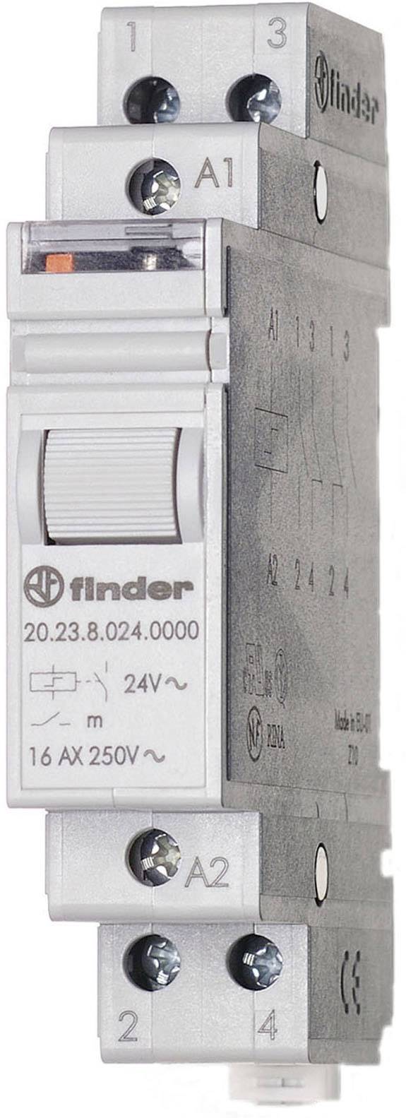 Finder Stromstoß-Schalter Hutschiene 20.23.8.230.4000 1 Schließer, 1 Öffner 230 V/AC 16 A 4000 VA