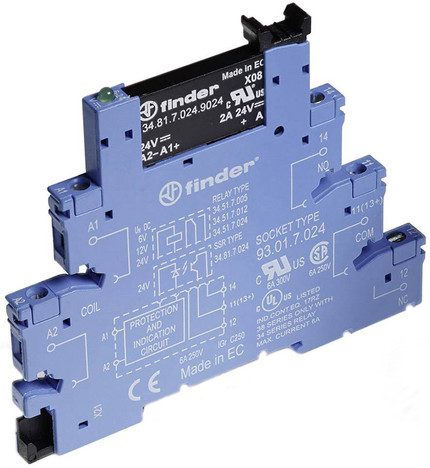 Finder Halbleiterrelais 38.81.7.024.8240 2 A Schaltspannung (max.): 240 V/AC 1 St.