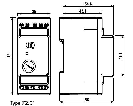 Finder Überwachungsrelais 24 V/AC 1 Wechsler 1 St. 72.01.8.024.0000 Füllstandsüberwachung