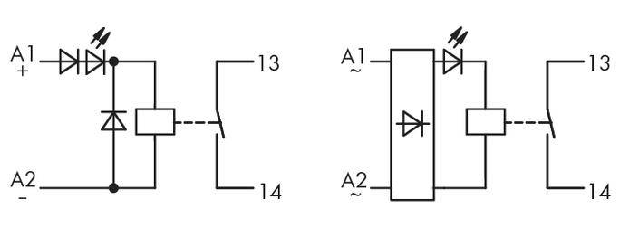 WAGO 286-364 Steckrelais 24 V/DC 5A 1 Schließer 1St.