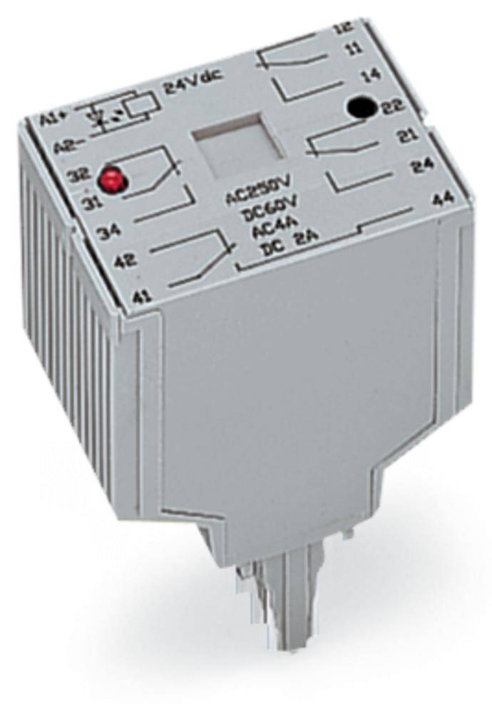 WAGO 286-375 Steckrelais 24 V/DC 4A 4 Wechsler 1St.