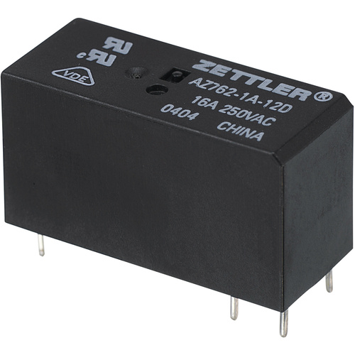 Zettler Electronics AZ762-1A-48DE Relais pour circuits imprimés 48 V/DC 16 A 1 NO (T) 1 pc(s)