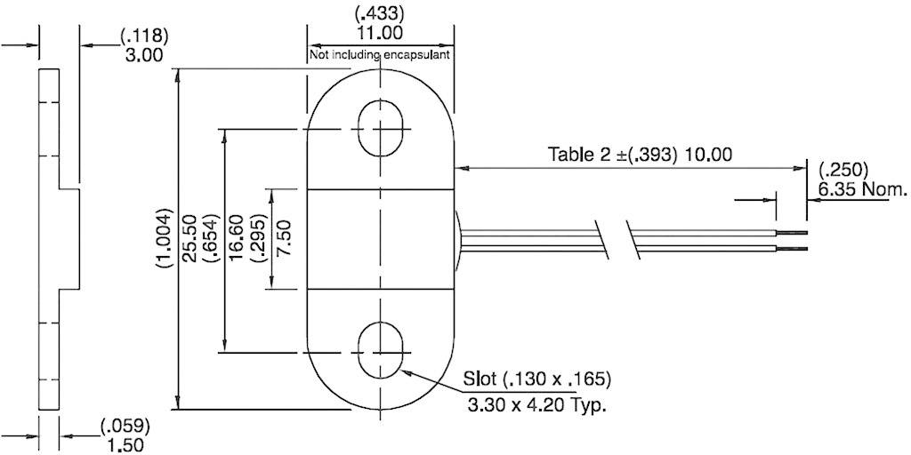 Hamlin Hallsensor 55100-3H-02-A 3.8 - 24 V/DC Messbereich: 0 - 18mm Kabel, offenes Ende