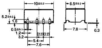 Omron G6K-2F-Y 5DC SMD-Relais 5 V/DC 1 A 2 Wechsler