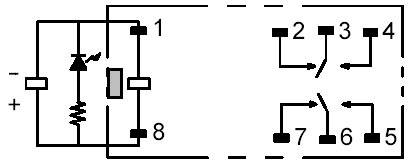 Omron G2R-2-SNI 24 VDC Steckrelais 24 V/DC 5 A 2 Wechsler 1 St.