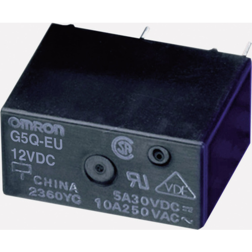 Omron G5Q-1-EU 12DC Relais pour circuits imprimés 12 V/DC 5 A 1 inverseur (RT)