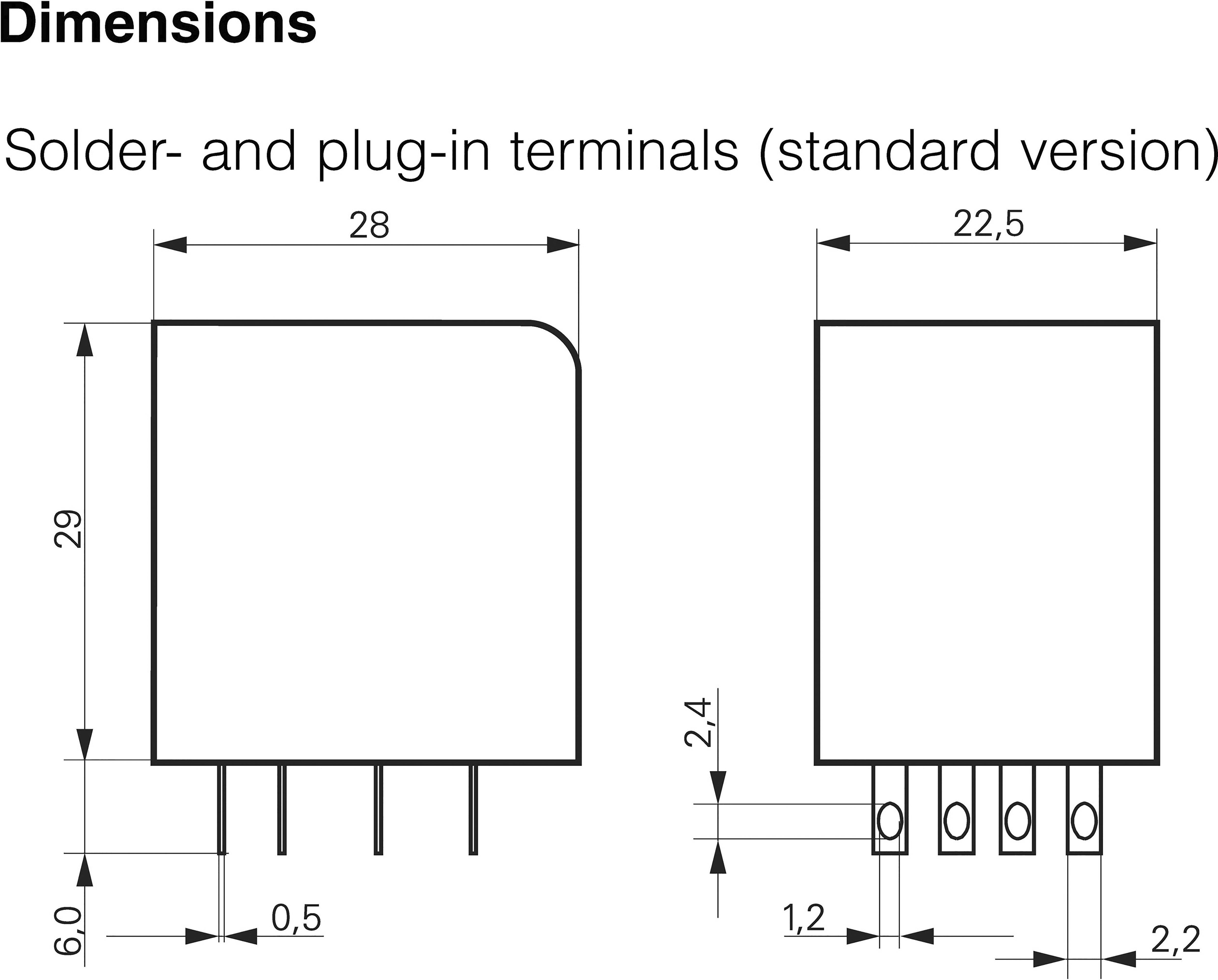 TE Connectivity PT570012 Miniaturrelais 12 V/DC 6A 4 Wechsler 1St.