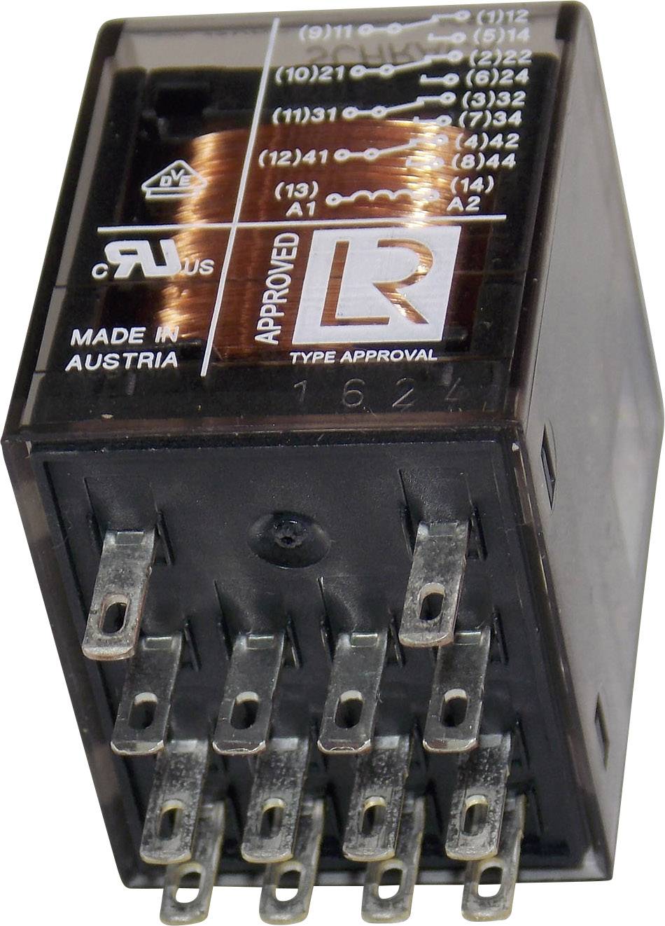 TE Connectivity PT570012 Miniaturrelais 12 V/DC 6A 4 Wechsler 1St.