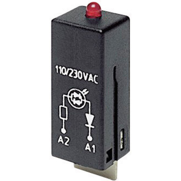 TE Connectivity Steckmodul mit LED, mit Schutzdiode PTML0024 Leuchtfarben: Rot 1St.