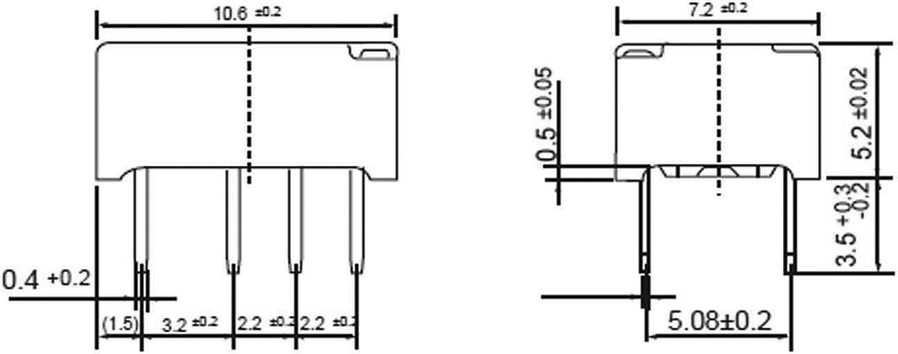 Fujitsu FTR-B3 CA 24V Printrelais 24 V/DC 2A 2 Wechsler