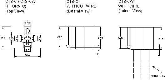 TRU Components C1S-CW Kfz-Relaissockel (L x B x H) 26.5 x 32.4 x 27.8mm 1St.