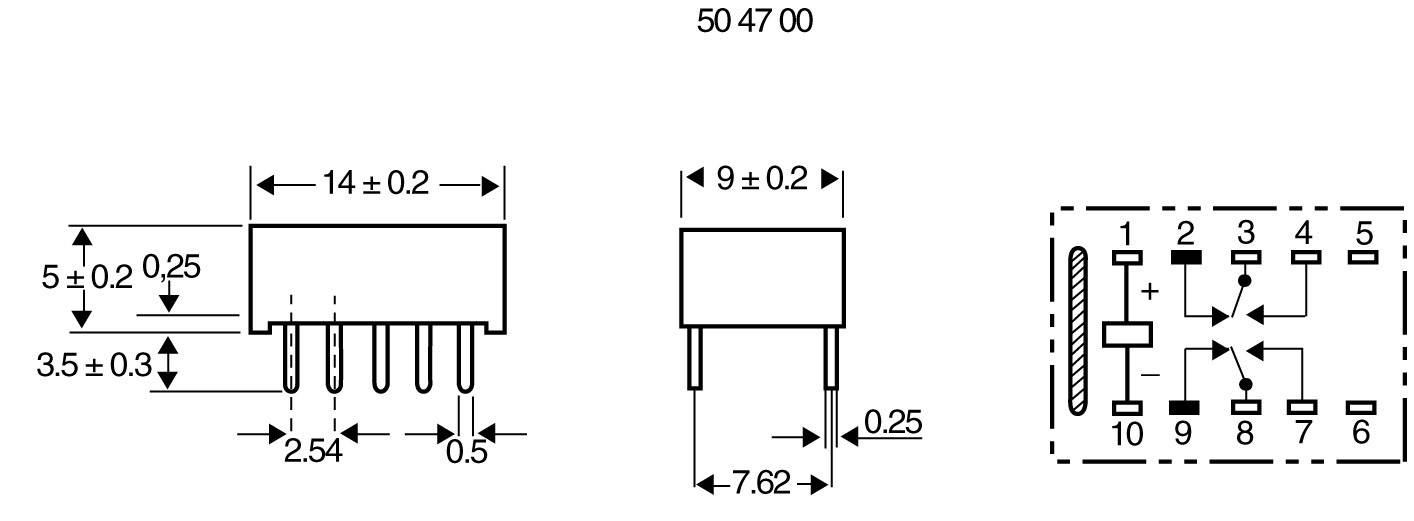 Takamisawa A12WK12V Printrelais 12 V/DC 1 A 2 Wechsler 1 St.