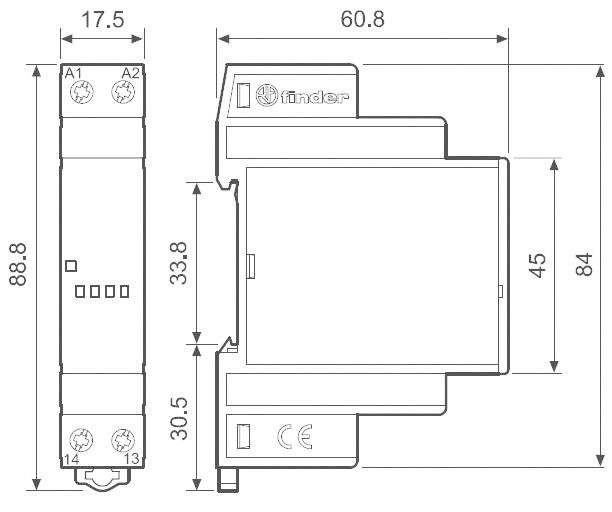 Finder Halbleiterrelais 77.01.8.230.8051-5 5A Schaltspannung (max.): 240 V/AC