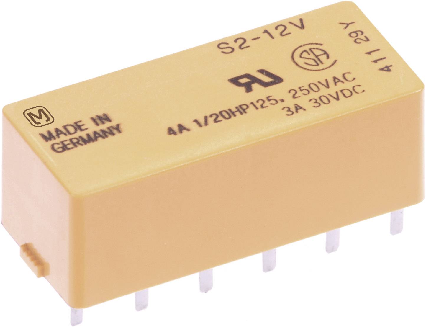 Panasonic S212 Printrelais 12 V/DC 4 A 2 Schließer, 2 Öffner 1 St.