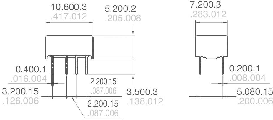 Panasonic AGQ2004H Printrelais 4.5 V/DC 1A 2 Wechsler
