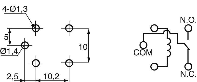 Fujitsu FBR51ND06-W1 Kfz-Relais 6 V/DC 25A 1 Wechsler