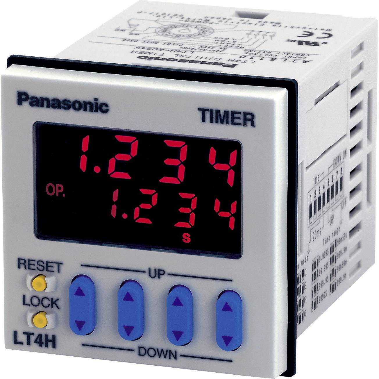 Panasonic LT4HT24SJ LT4HT24SJ Zeitrelais Multifunktional 12 V/DC, 24 V/DC 1 St. Zeitbereich: 0.001s - 999.9h 1 Schließer