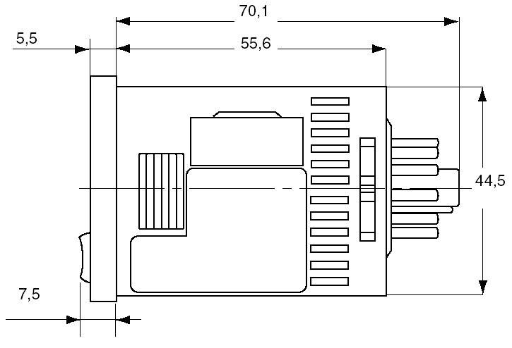 Panasonic LT4H24J LT4H24J Zeitrelais Multifunktional 12 V/DC, 24 V/DC 1 St. Zeitbereich: 0.001 s - 999.9 h 1 Wechsler