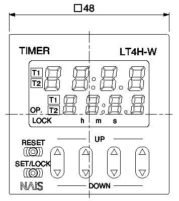 Panasonic LT4HWT24SJ LT4HWT24SJ Zeitrelais Multifunktional 12 V/DC, 24 V/DC 1 St. Zeitbereich: 0.01s - 9999h 1 Schließer