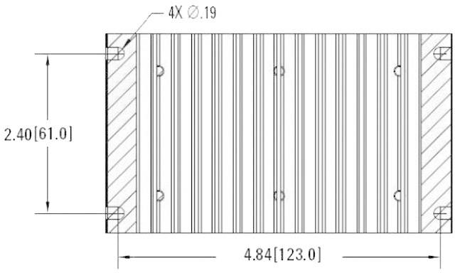Crydom HS103DR HS103DR Kühlkörper 1 K/W (L x B x H) 76.2 x 132.1 x 60.5 mm
