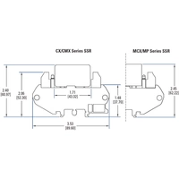 Crydom Halbleiterrelais DRA1-MPDCD3 3A Schaltspannung (max.): 60 V/DC 1St. Crydom Halbleiterrelais DRA1-MPDCD3 3A Schaltspannung (max.): 60 V/DC 1St.