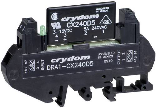 Crydom Halbleiterrelais DRA1-CXE240D5 5 A Schaltspannung (max.): 280 V/AC Nullspannungsschaltend 1