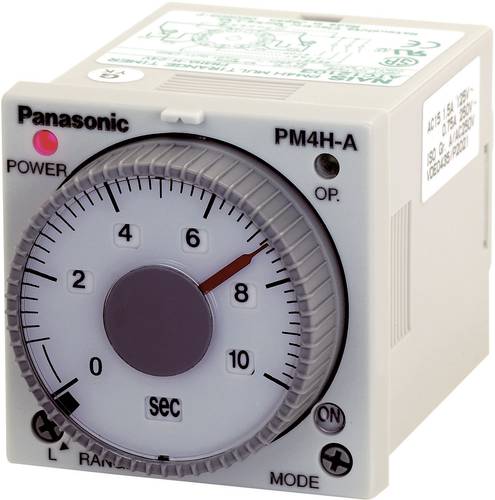 Panasonic PM4HAH24SJ Zeitrelais Multifunktional 24 V/DC, 24 V/AC 1 St. Zeitbereich: 1s - 500h 2 Wech