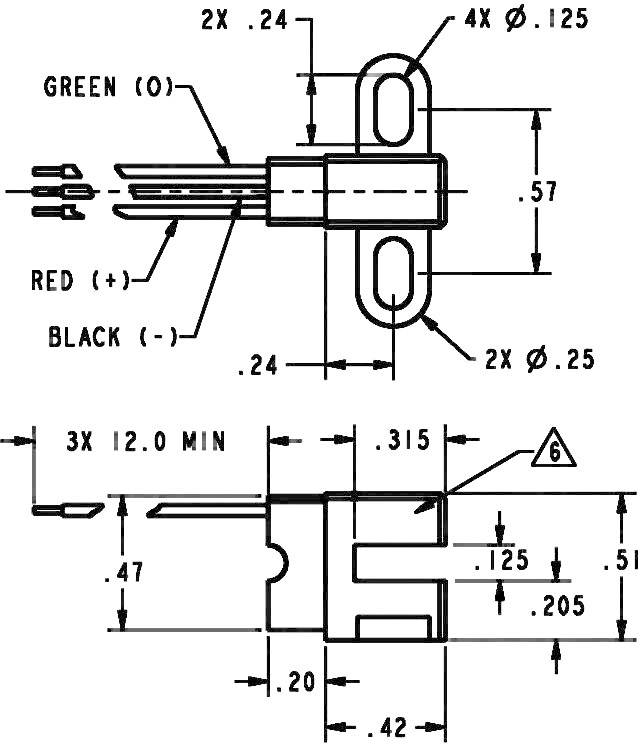 Honeywell Hallsensor SR17C-J6 3.8 - 30 V/DC Kabel, offenes Ende
